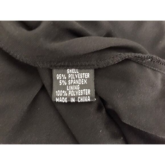 Adrianna Papell Dress Womens Petite Size 6P Brown Cream V-neck Cross Shift - Picture 9 of 15